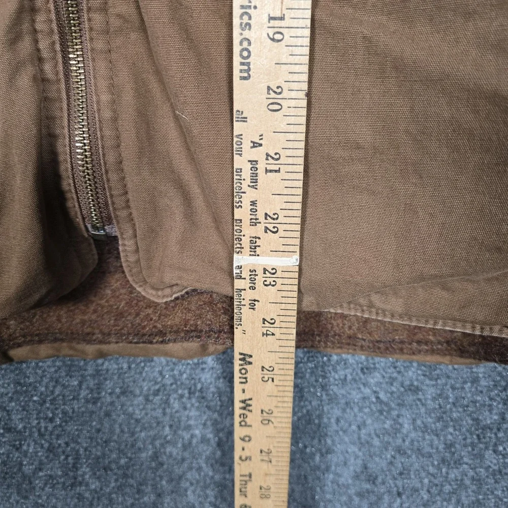 Vintage Eddie Bauer Vest Mens Medium Wool Canvas Reversible Southwestern USA